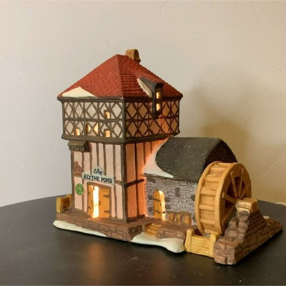 Dept 56 Blythe Pond Mill House - Dickens Village Lighted Decoration (no box) - Picture 3 of 9